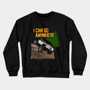 White Jeep Flex I Can Go Anywhere Crewneck Sweatshirt